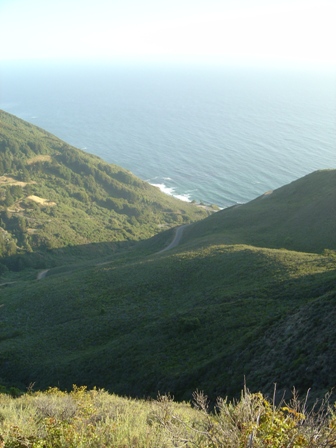 view from halfway up the nacimiento road
