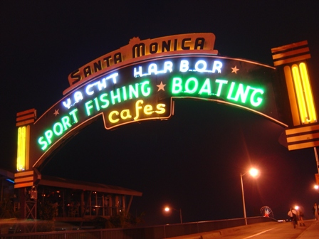 Santa Monica Pier Sign