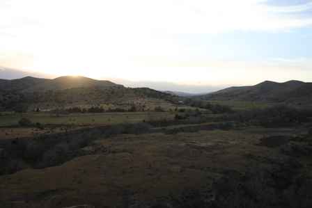 Sunset along US 82, New Mexico