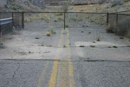 End of the road at Percha Creek Bridge