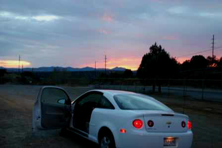 Sunset outside Silver City New Mexico